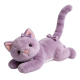 Pretty Purple Cat Plush Toy with Bow Accents Soft Stuffed Animal(18 Inches)