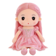 Pink Princess Girl Plush Doll Soft Stuffed Toy with Long Hair(30 Inches)