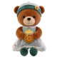 Cute Honey Bear Plush Toy with Dress & Honey Jar Stuffed Animal(30 Inches)