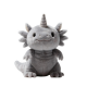 Gray Unicorn Horn Axolotl Plush Toy - Soft Stuffed Animal for Kids & Collectors